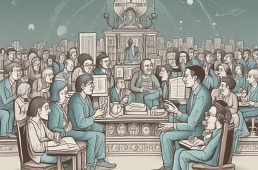 A student reviewing psychology materials on a laptop in a bright room.