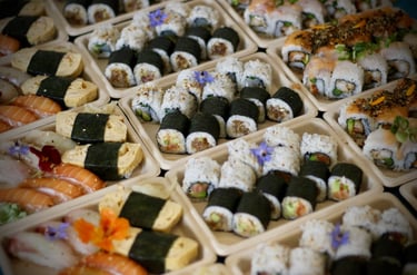 des sushi box pour la livraison à domicile