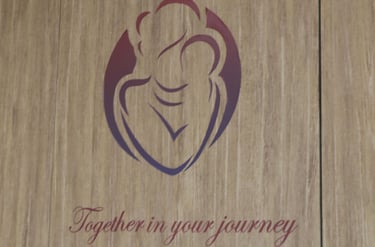 a wooden paneled wall with a sign for a women clinic