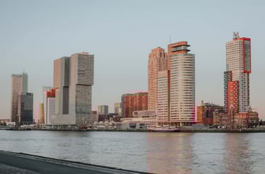 City skyline of Rotterdam photographed by Urte Foto, the photographer in Netherlands.