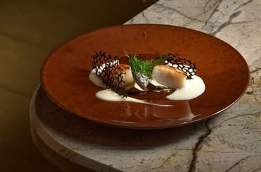 Pan Seared Scallop with Sauces