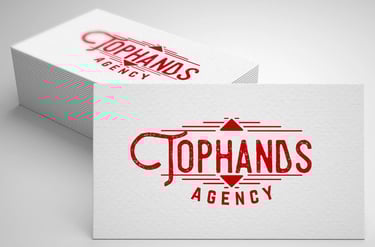 Logotipas Tophands agency
