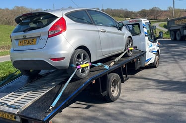 alt="SORN vehicle collected for scrap in Pershore"