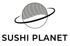 Sushi Planet - logo en noir et blanc