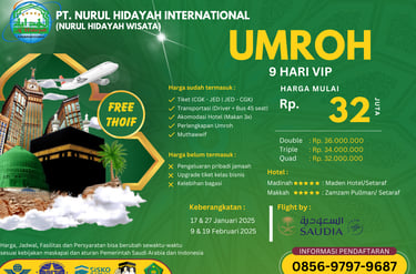paket umroh januari februari 2025 vip