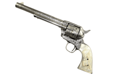 Antique silver pistol. 