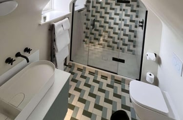 Gas Safe registered plumber fitting bathroom sink and taps in Worcestershire home