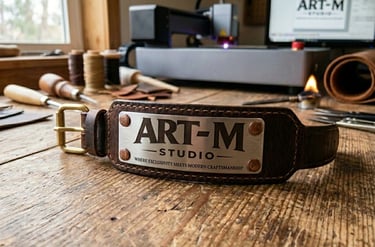 leather bracelet with logo