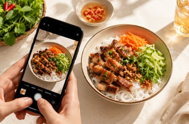 Cách chụp hình món ăn đẹp hơn