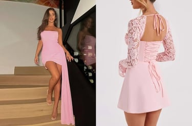 Soft Pink Feminine Dress for Valentine’s Day