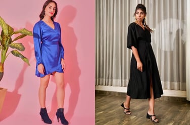 Satin Slip Dress for Date Night for Valentine’s Day