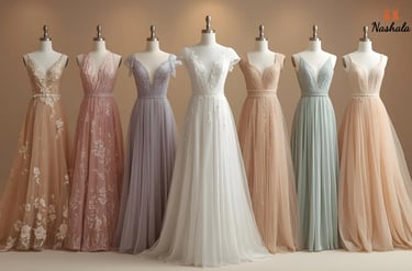 Pastel Wedding Dress for Modern Brides