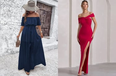 Off-Shoulder Dress for Romantic Vibes for Valentine’s Day