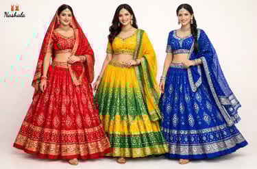 bandhani lehenga choli