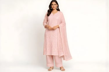 chikankari kurta set