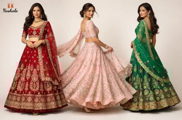 embroidered lehenga