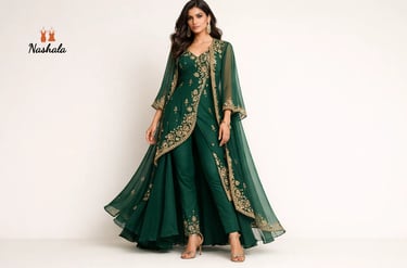 indo western dress stitching