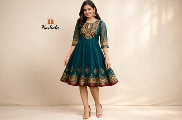 indo western frock