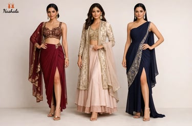 indo western fusion set