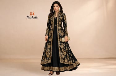 jacket style indo western dress
