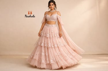 lehenga with crop top