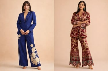 Designer Palazzo suit for wedding