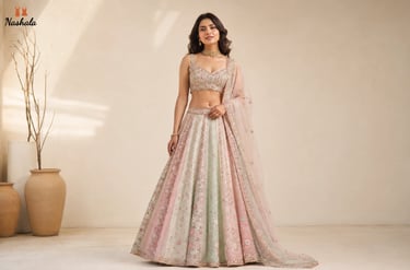 Panelled Lehenga