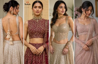 Perfect Blouse Design for Bridal Look