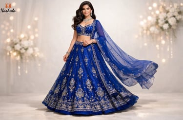 Royal Blue Lehenga