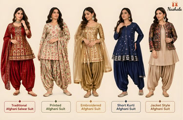 Types of Afghani Salwar Suit