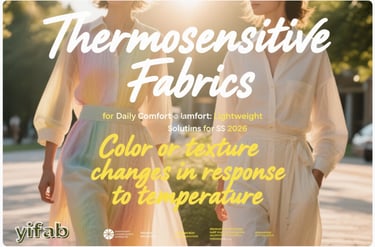 thermosensitive fabrics, SS 2026 fashion