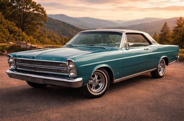 Ford Galaxie clássico, exemplo de carros da Ford antigos.