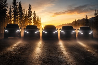 Nova geração de SUVs da Ford aparece em teaser durante pôr do sol na floresta