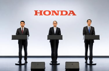 Executivos da Honda anunciam nova estratégia global com foco em carros híbridos