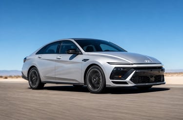 retorno dos sedãs Hyundai Elantra rodando estrada aberta crescimento vendas