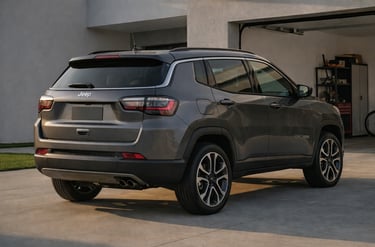 Jeep Compass 2022 traseira lateral custo para manter SUV consumo seguro IPVA revisão