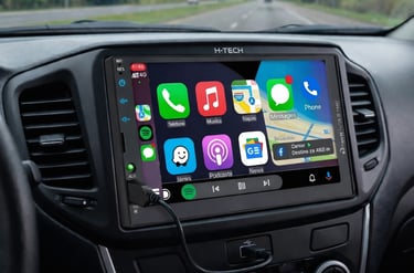 multimidia carro com carplay navegacao mapas waze android auto painel carro usado instalado