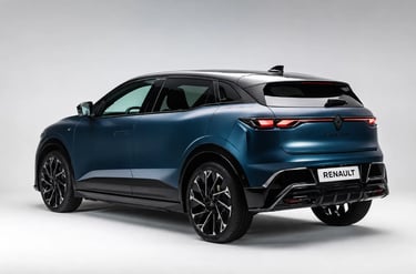 Traseira do Renault Megane E-Tech 2026 com novo visual e lanternas em LED