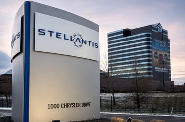 Sede da Stellantis após acordo bilionário para produzir SUVs Jeep eletrificados na China