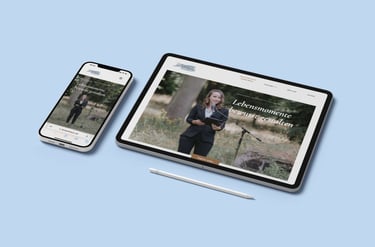 Mock-up Smartphone und Tablet Website Doreen Bräun