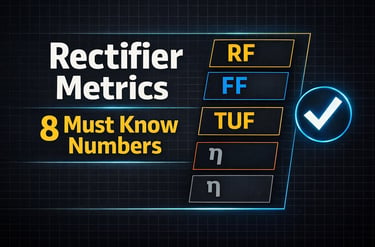 Rectifier Performance Metrics – 8 Numbers Every Student Must Know