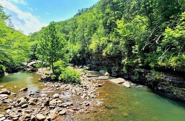 Soddy Daisy, TN - The Soddy Blue Hole on the N. Chickamauga Creek Gorge Trail