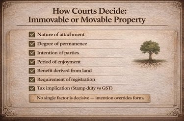 How Courts Decide on Movable or Immovable Property