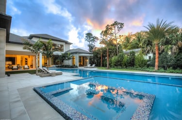 Pool and tiles - landscaping Marbella