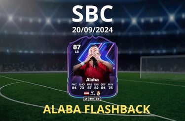 campo da calcio con carta di alaba flashback
