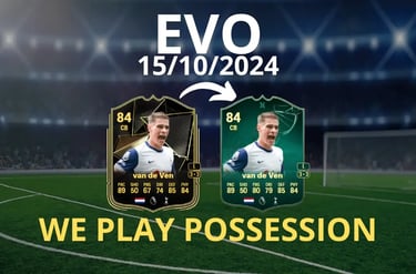 Campo da calcio con carta evoluzione facciamo possesso su fc 25