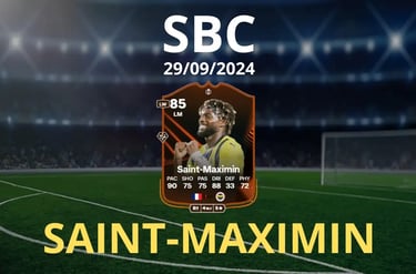 campo da calcio con carta di Saint-Maximin RTTK