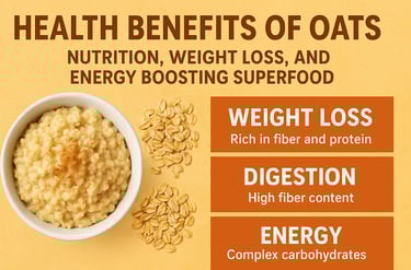 Health Benefits of Oats – Nutrition, Weight Loss & Energy Superfood