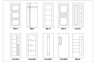 Pilihan router/ model tali air pintu swp dan pintu spp