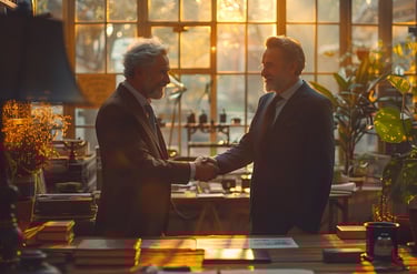 Two Men Shaking Hands 